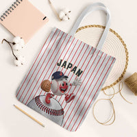 Japan Baseball Tote Bag Japanese Flag Mascot Design