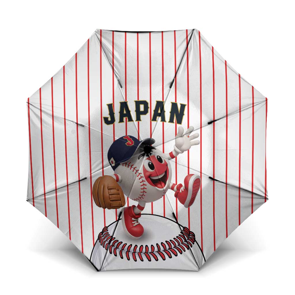 Japan Baseball Umbrella Japanese Flag Mascot Design