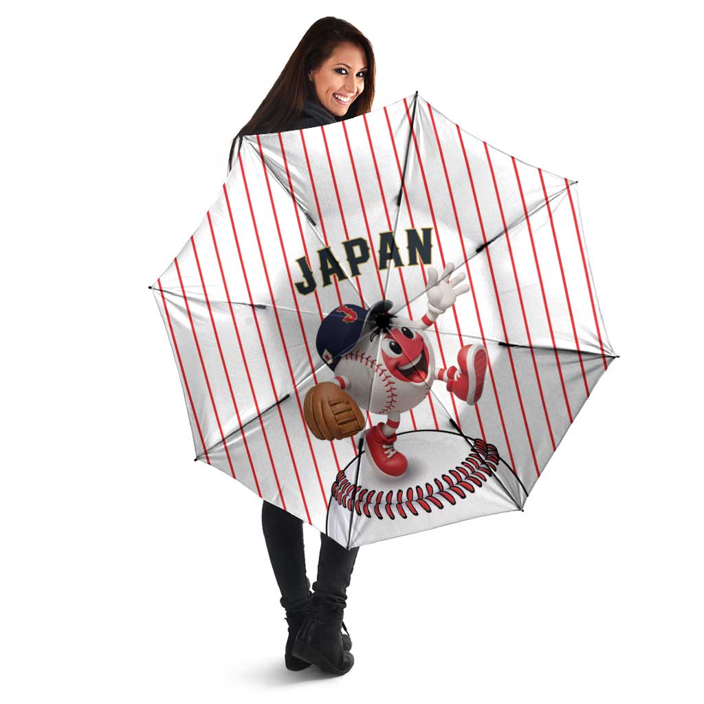 Japan Baseball Umbrella Japanese Flag Mascot Design