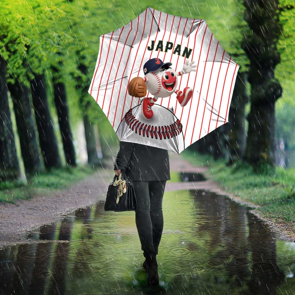 Japan Baseball Umbrella Japanese Flag Mascot Design