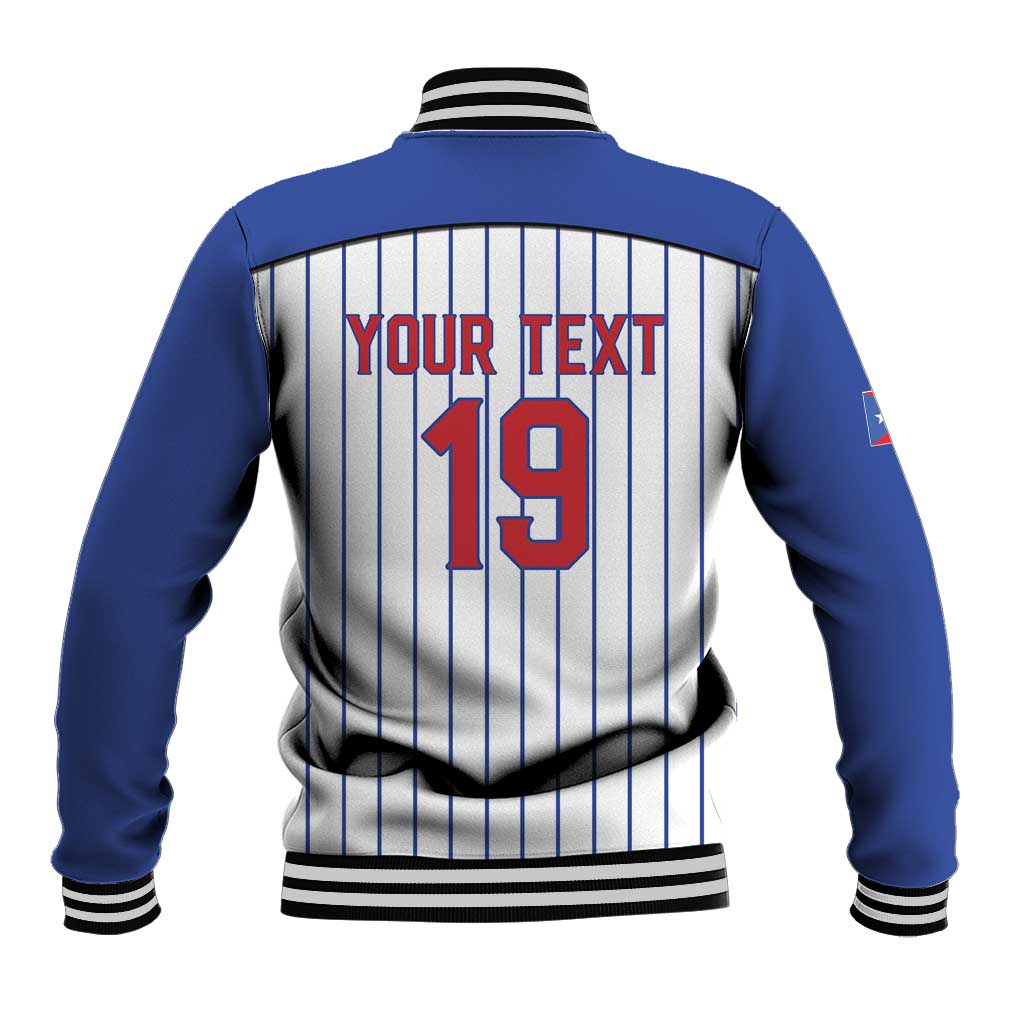Puerto Rico Baseball Custom Baseball Jacket Puerto Rican Flag Mascot Design