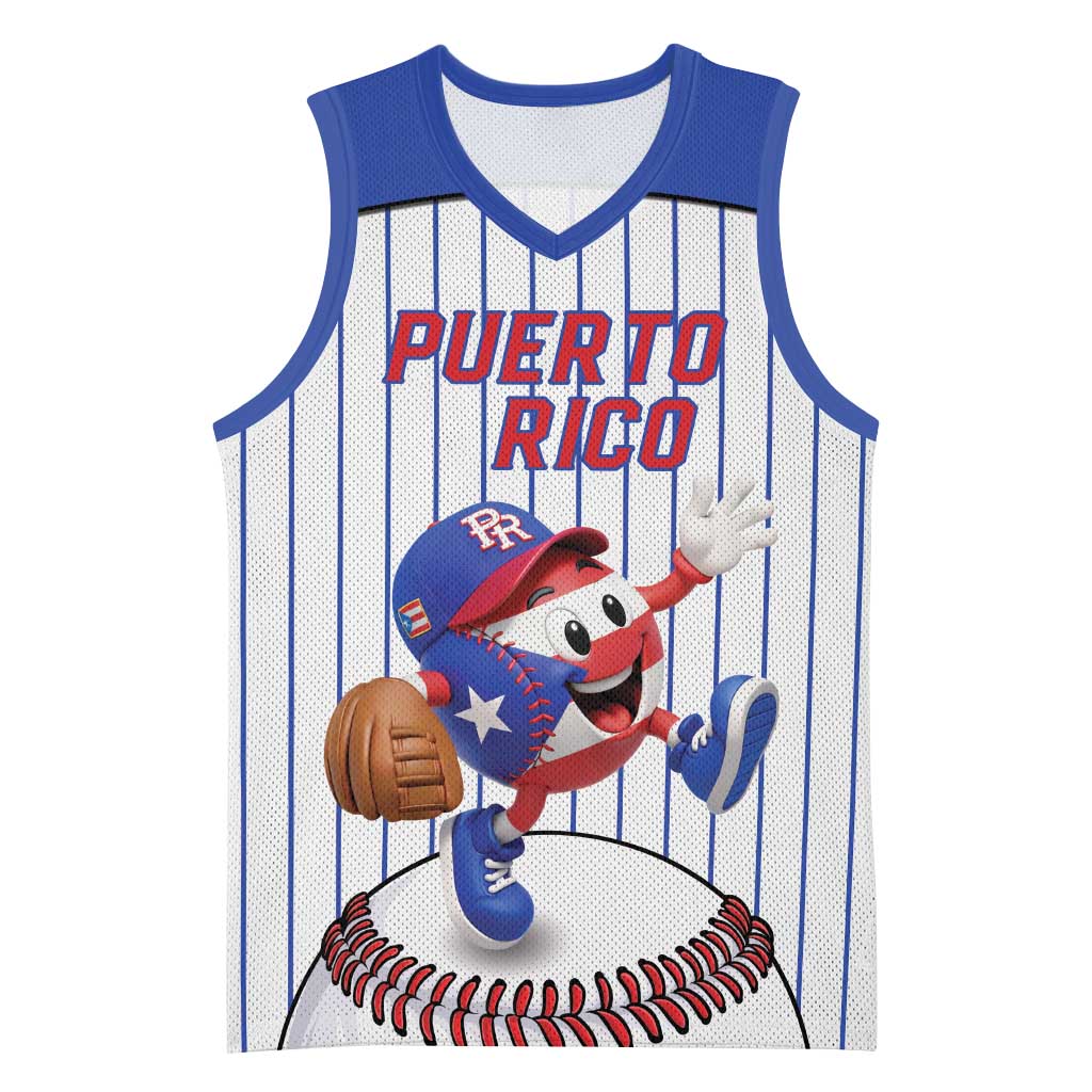 Puerto Rico Baseball Custom Basketball Jersey Puerto Rican Flag Mascot Design