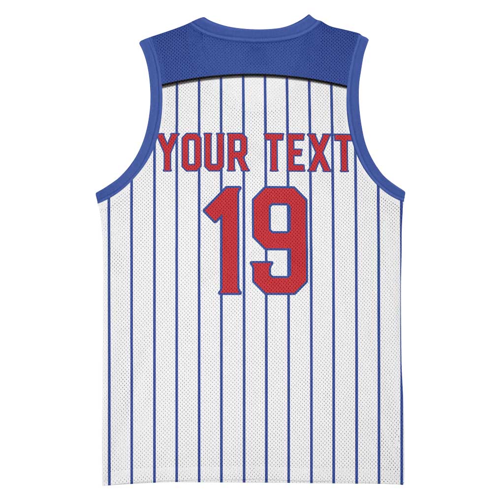 Puerto Rico Baseball Custom Basketball Jersey Puerto Rican Flag Mascot Design