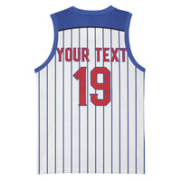 Puerto Rico Baseball Custom Basketball Jersey Puerto Rican Flag Mascot Design