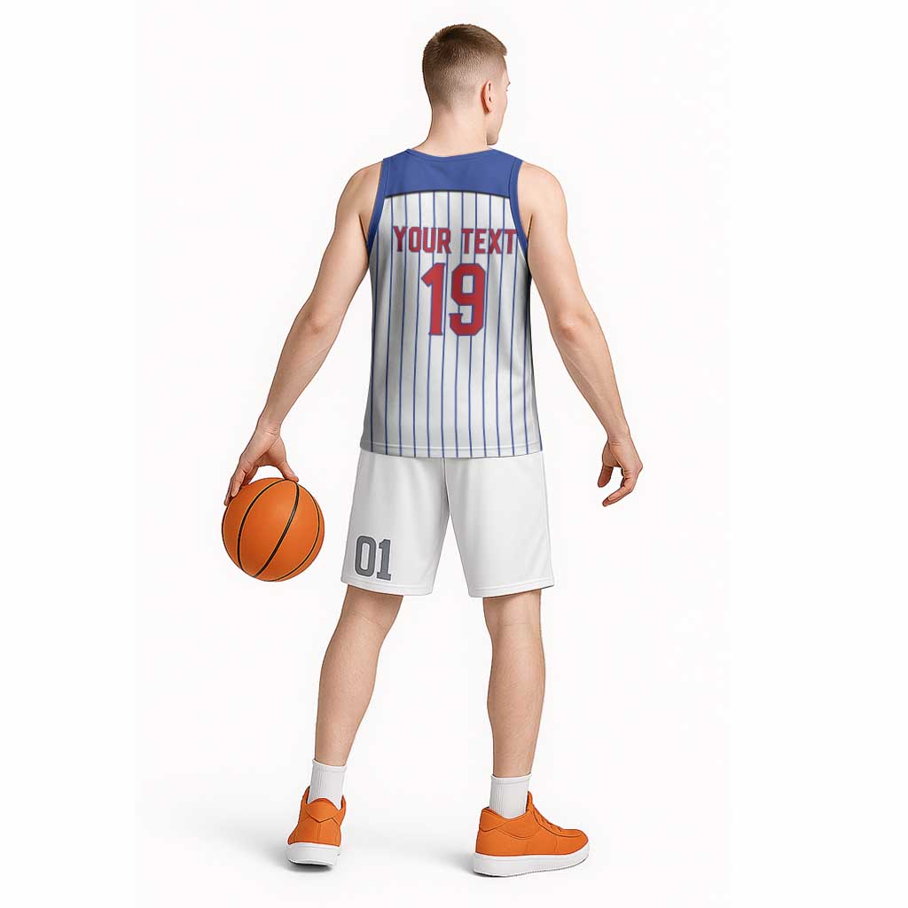 Puerto Rico Baseball Custom Basketball Jersey Puerto Rican Flag Mascot Design