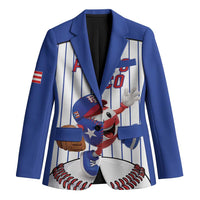Puerto Rico Baseball Custom Blazer Puerto Rican Flag Mascot Design