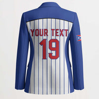 Puerto Rico Baseball Custom Blazer Puerto Rican Flag Mascot Design