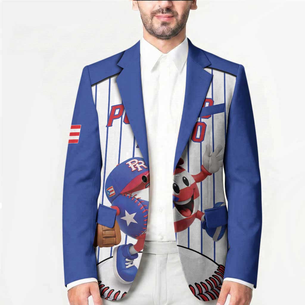 Puerto Rico Baseball Custom Blazer Puerto Rican Flag Mascot Design