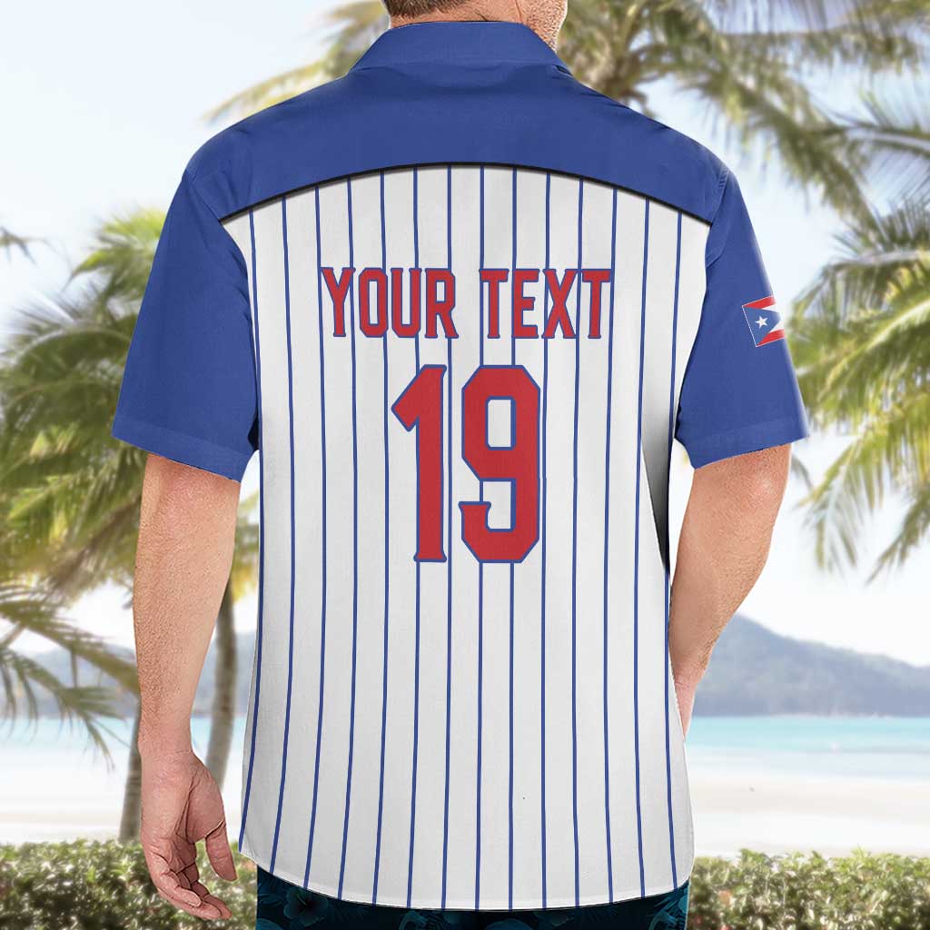 Puerto Rico Baseball Custom Hawaiian Shirt Puerto Rican Flag Mascot Design