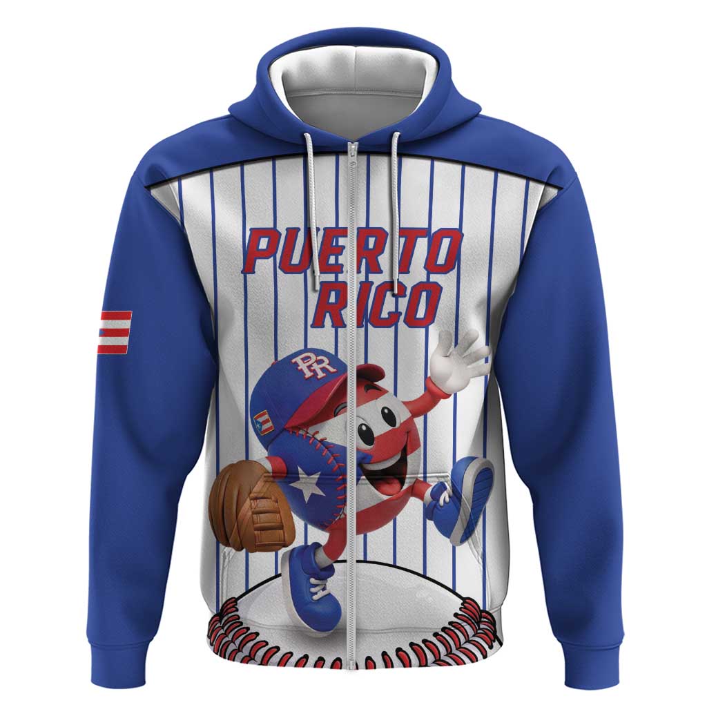 Puerto Rico Baseball Custom Hoodie Puerto Rican Flag Mascot Design