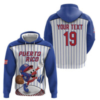Puerto Rico Baseball Custom Hoodie Puerto Rican Flag Mascot Design
