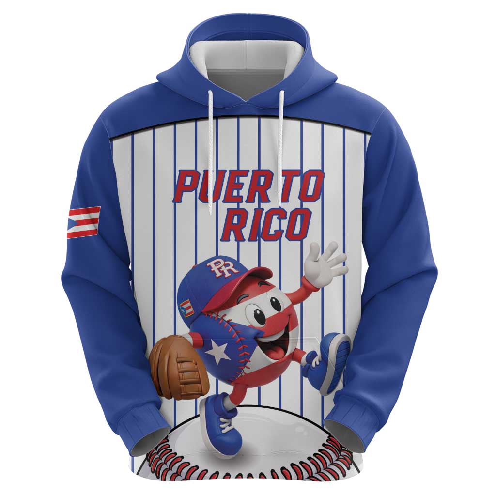 Puerto Rico Baseball Custom Hoodie Puerto Rican Flag Mascot Design