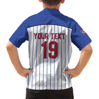Puerto Rico Baseball Custom Kid Hawaiian Shirt Puerto Rican Flag Mascot Design