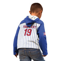 Puerto Rico Baseball Custom Kid Hoodie Puerto Rican Flag Mascot Design