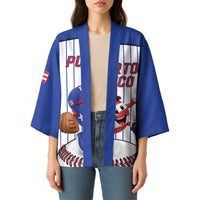 Puerto Rico Baseball Custom Kimono Puerto Rican Flag Mascot Design