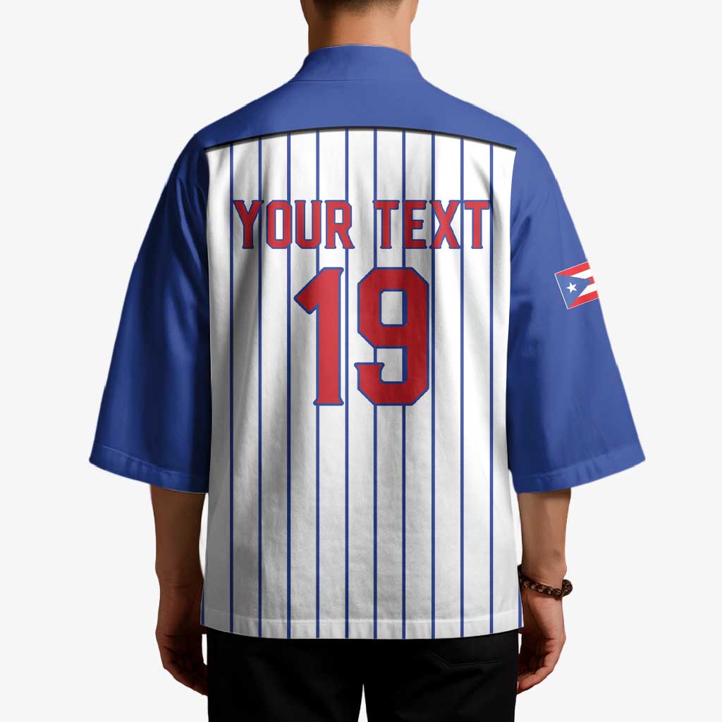 Puerto Rico Baseball Custom Kimono Puerto Rican Flag Mascot Design