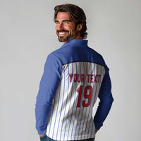 Puerto Rico Baseball Custom Long Sleeve Polo Shirt Puerto Rican Flag Mascot Design