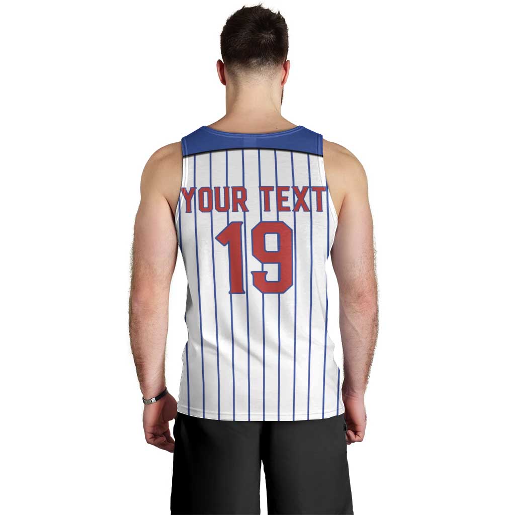 Puerto Rico Baseball Custom Men Tank Top Puerto Rican Flag Mascot Design