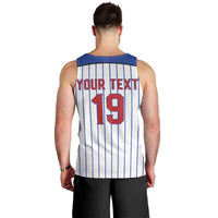 Puerto Rico Baseball Custom Men Tank Top Puerto Rican Flag Mascot Design