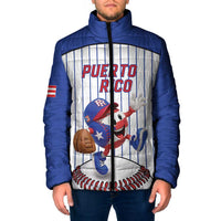 Puerto Rico Baseball Custom Padded Jacket Puerto Rican Flag Mascot Design