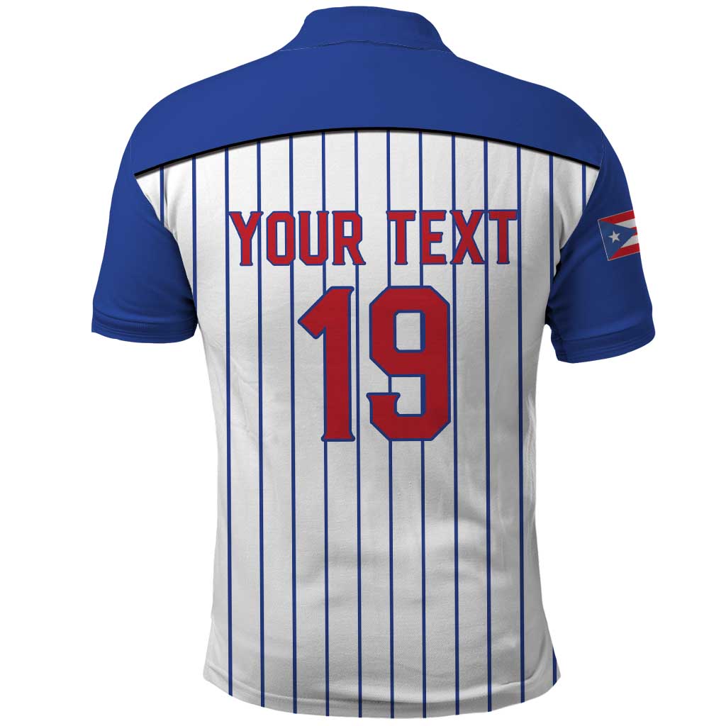 Puerto Rico Baseball Custom Polo Shirt Puerto Rican Flag Mascot Design