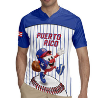 Puerto Rico Baseball Custom Rugby Jersey Puerto Rican Flag Mascot Design