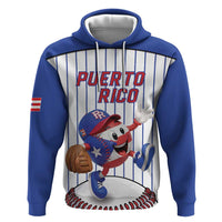 Puerto Rico Baseball Custom Zip Hoodie Puerto Rican Flag Mascot Design