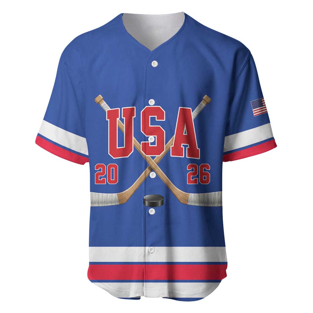 Custom USA Ice Hockey Baseball Jersey Champions 2026
