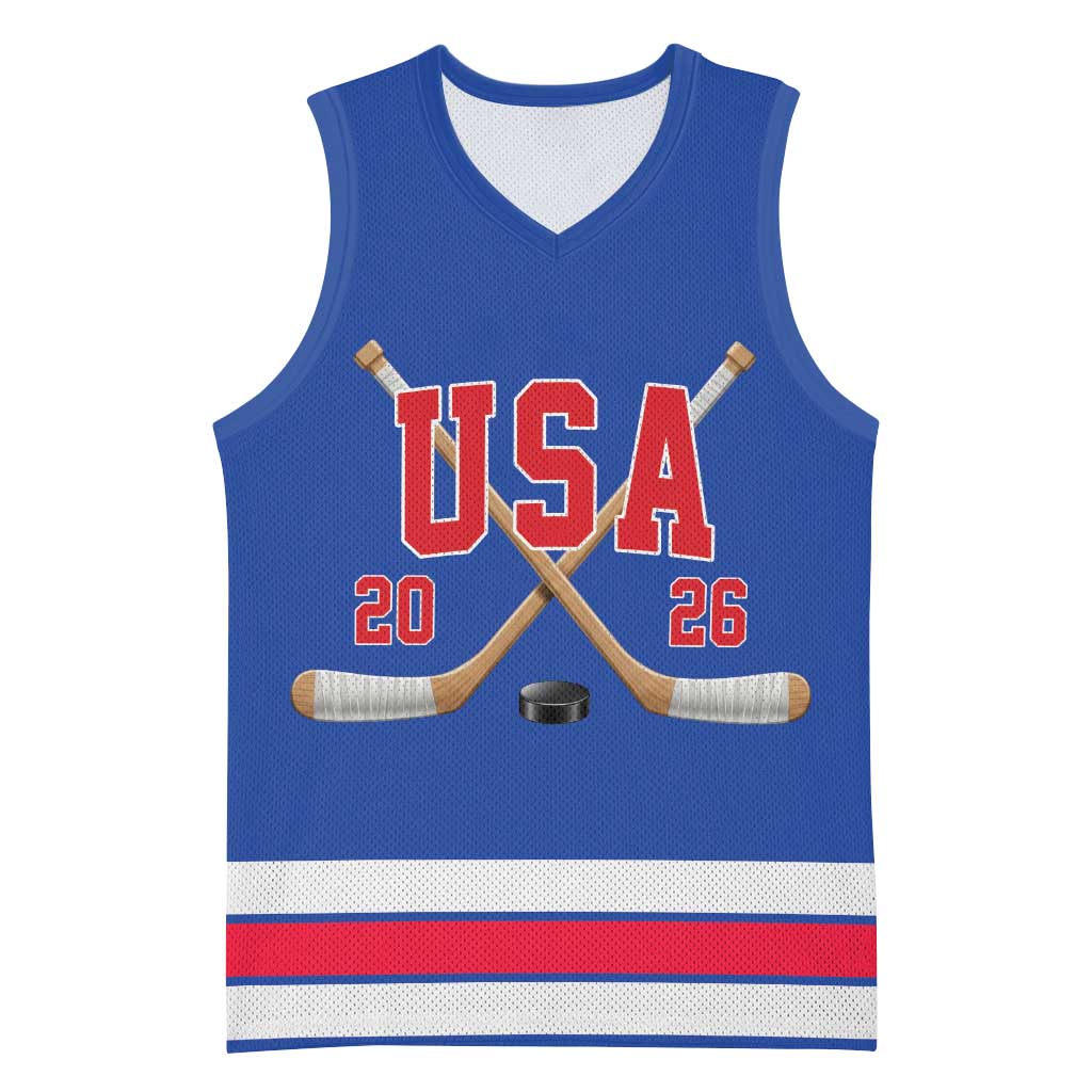 Custom USA Ice Hockey Basketball Jersey Champions 2026
