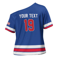 Custom USA Ice Hockey Cross Shoulder Shirt Champions 2026