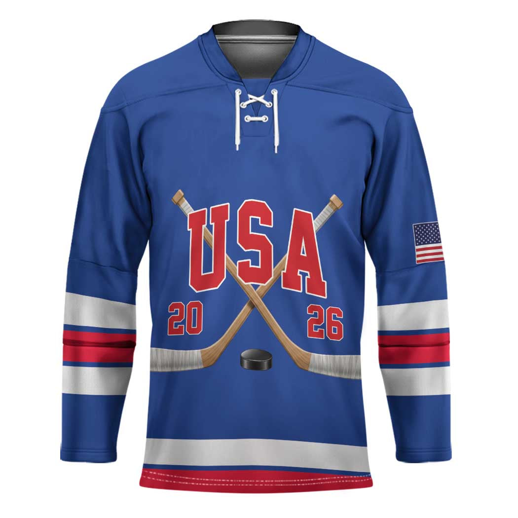 Custom USA Ice Hockey Hockey Jersey Champions 2026