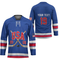 Custom USA Ice Hockey Hockey Jersey Champions 2026
