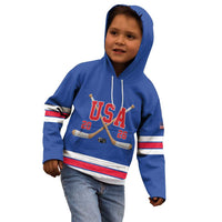 Custom USA Ice Hockey Kid Hoodie Champions 2026