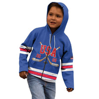 Custom USA Ice Hockey Kid Hoodie Champions 2026