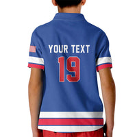 Custom USA Ice Hockey Kid Polo Shirt Champions 2026