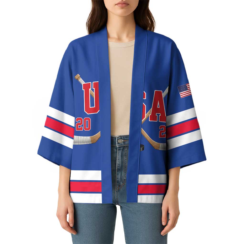 Custom USA Ice Hockey Kimono Champions 2026