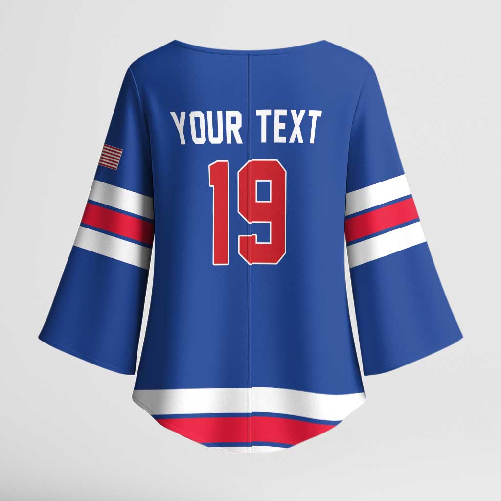 Custom USA Ice Hockey Kimono Sleeve Blouse Champions 2026