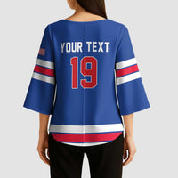 Custom USA Ice Hockey Kimono Sleeve Blouse Champions 2026