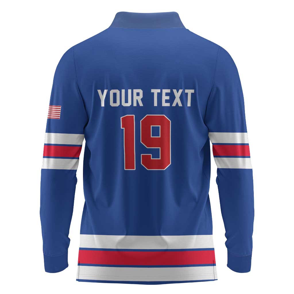 Custom USA Ice Hockey Long Sleeve Polo Shirt Champions 2026