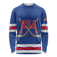 Custom USA Ice Hockey Long Sleeve Shirt Champions 2026
