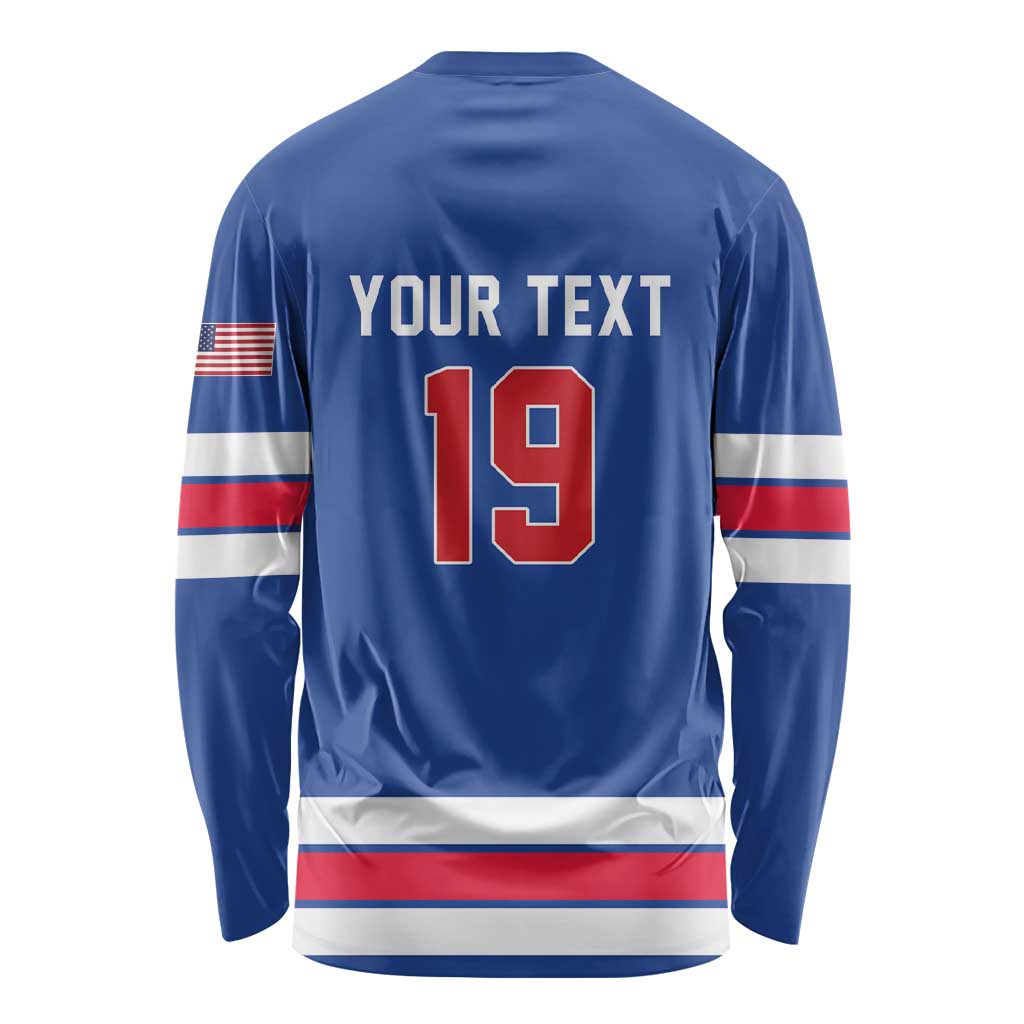 Custom USA Ice Hockey Long Sleeve Shirt Champions 2026