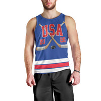 Custom USA Ice Hockey Men Tank Top Champions 2026