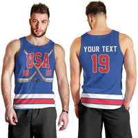 Custom USA Ice Hockey Men Tank Top Champions 2026