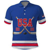 Custom USA Ice Hockey Polo Shirt Champions 2026