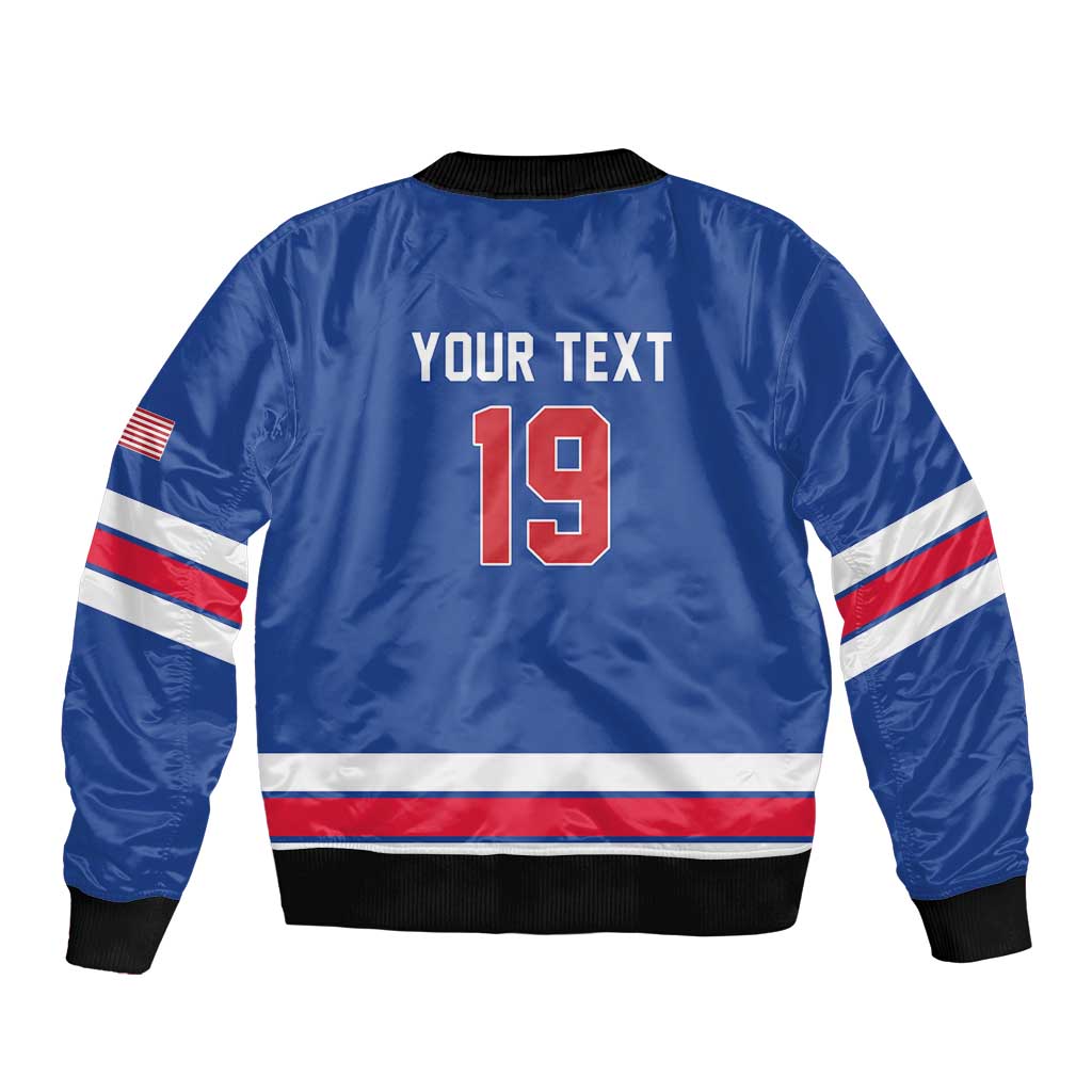 Custom USA Ice Hockey Sleeve Zip Bomber Jacket Champions 2026