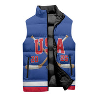 Custom USA Ice Hockey Sleeveless Puffer Jacket Champions 2026