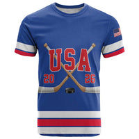 Custom USA Ice Hockey T Shirt Champions 2026