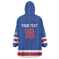 Custom USA Ice Hockey Wearable Blanket Hoodie Champions 2026