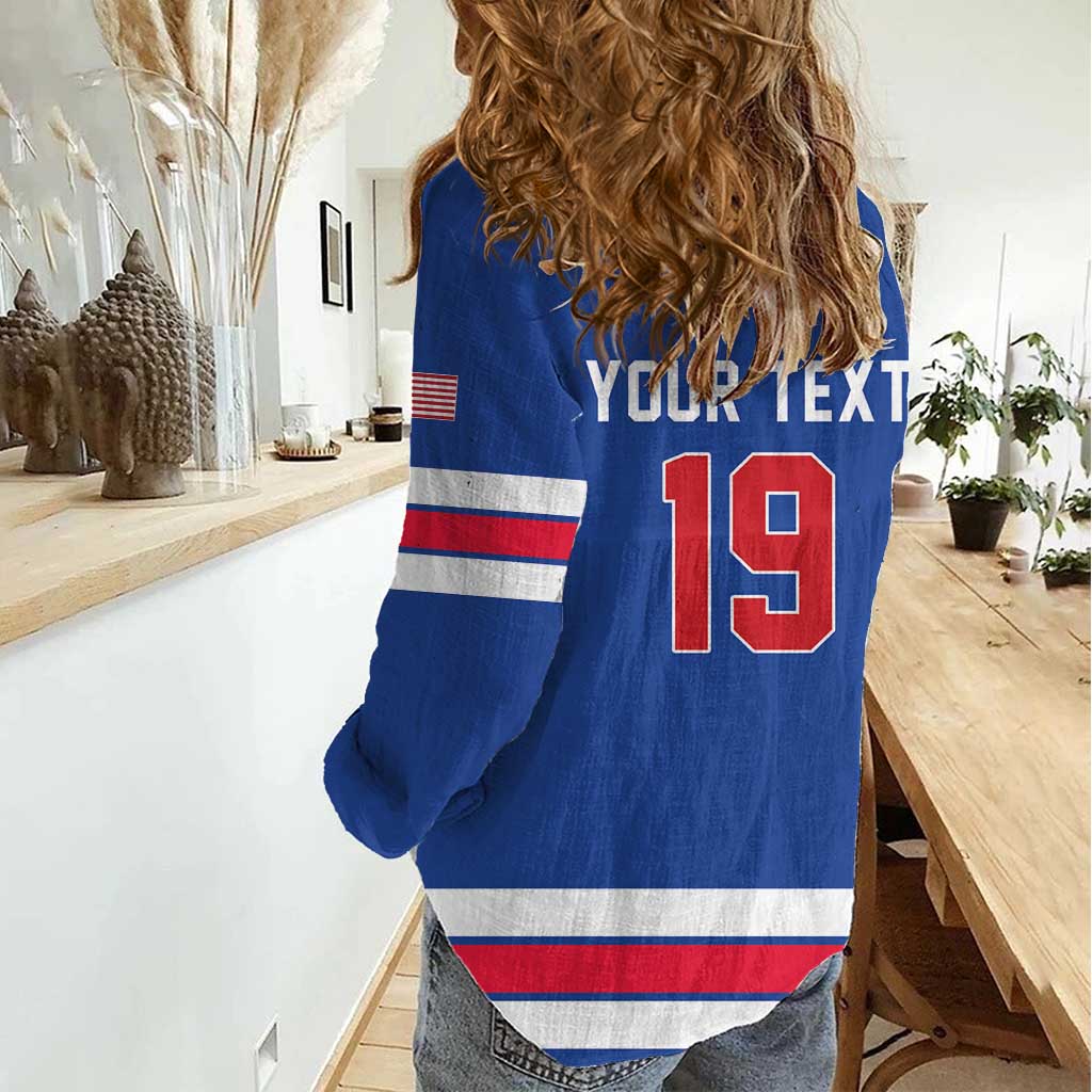 Custom USA Ice Hockey Women Casual Shirt Champions 2026