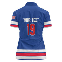 Custom USA Ice Hockey Women Polo Shirt Champions 2026